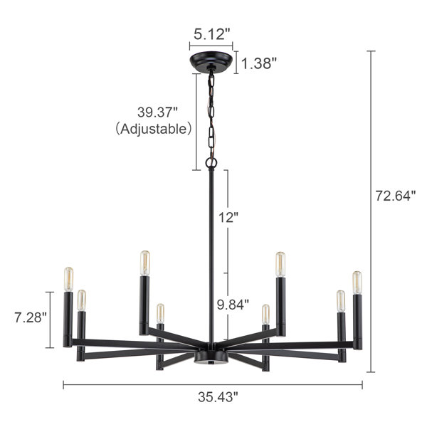 Mercer41 Sederick 8 - Light Dimmable Classic / Traditional